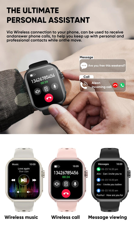 For Xiaomi Ultra Men Women 1000mAh AMOLED Heart Rate 100+Sport Bluetooth Call GPS Track Waterproof Smart Watch For IOS Android