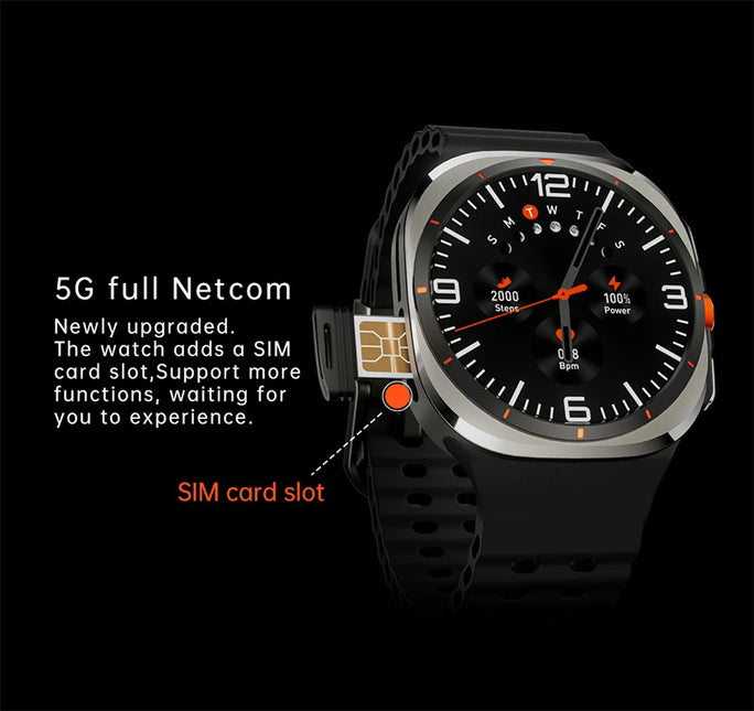 U8 Ultra IOS Android 9.0 Smart Watch Men 4G 5G SIM Card WiFi NFC GPS Compass 32GB Smartwatch Rotating Camera Sport Watch 7 Ultra