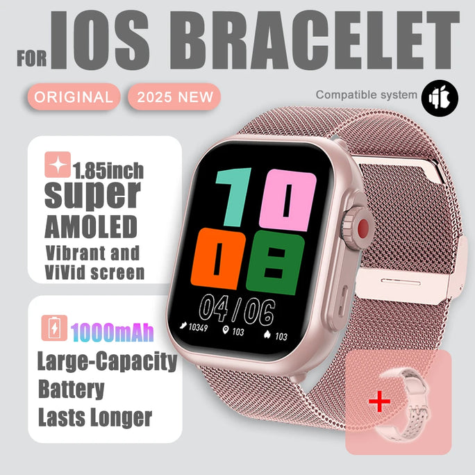 For Xiaomi Ultra Men Women 1000mAh AMOLED Heart Rate 100+Sport Bluetooth Call GPS Track Waterproof Smart Watch For IOS Android