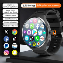 Smart Watch 5G Android Smartwatch With 1.75'' Amoled Larger Screen 1500Mah Battery 800W Rotary HD Camera GPS WIFI app Download