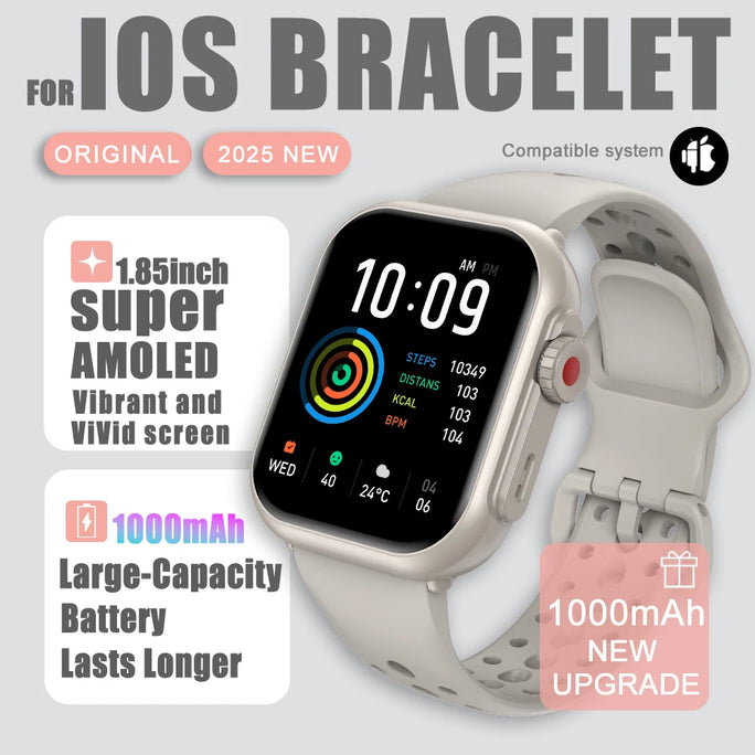 For Xiaomi Ultra Men Women 1000mAh AMOLED Heart Rate 100+Sport Bluetooth Call GPS Track Waterproof Smart Watch For IOS Android