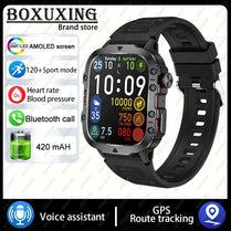 For Xiaomi Rugged Military GPS Smart Watch Men AMOLED 1.96"HD Health Monitor Bluetooth Call Waterproof Outdoor Sports SmartWatch